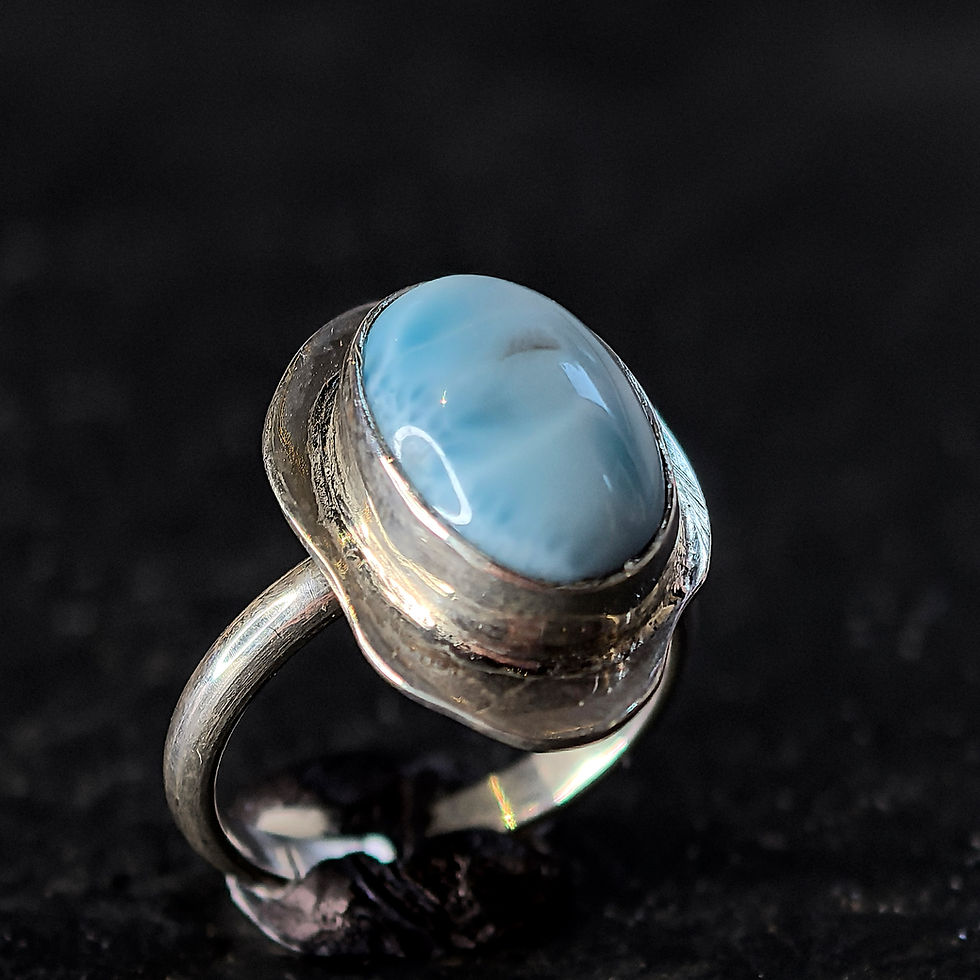 Miniature : Bague argent, Larimar