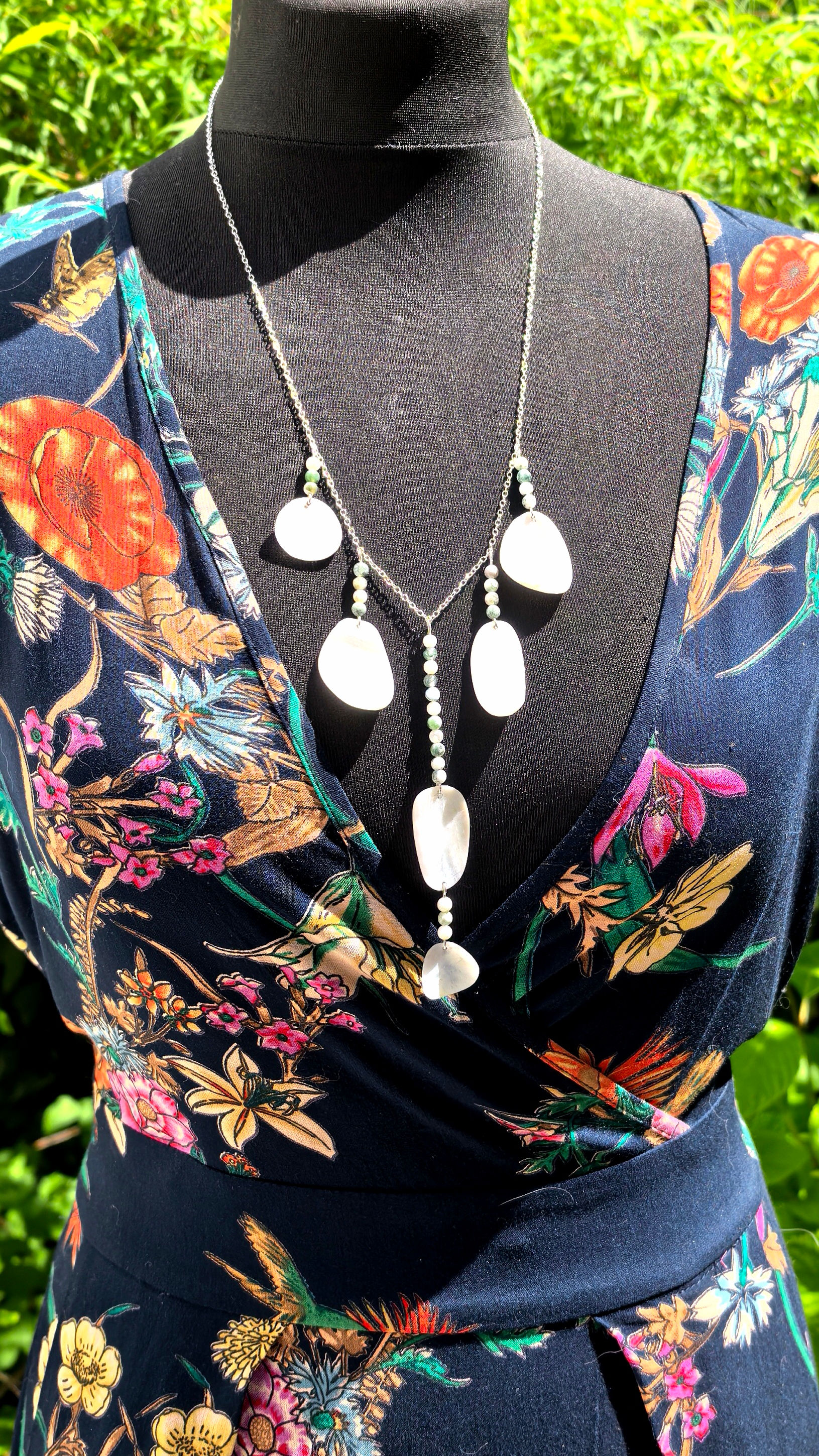 Collier en argent, coquillage
