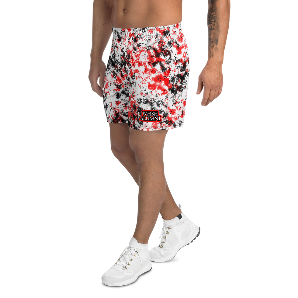 Thumbnail: "Bleeding Red, Black, and White" Men's Athletic Shorts