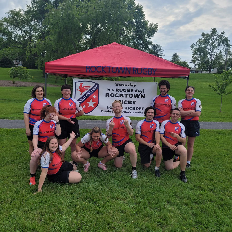 Rocktown RFC rugby team photo: Silly Edition