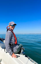 Sitting on yacht
