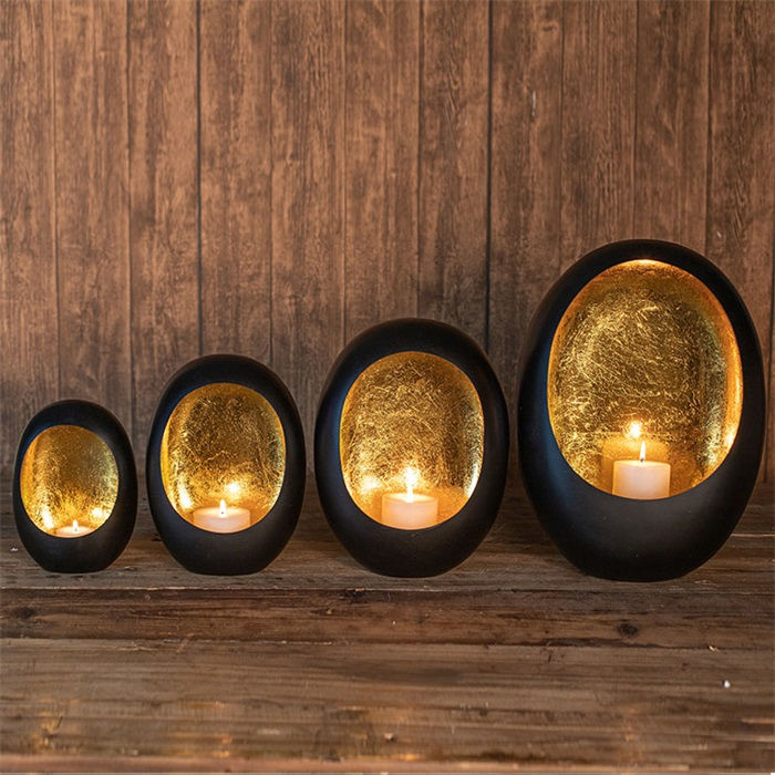 Miniature : Photophore Eggy - Or/Noir