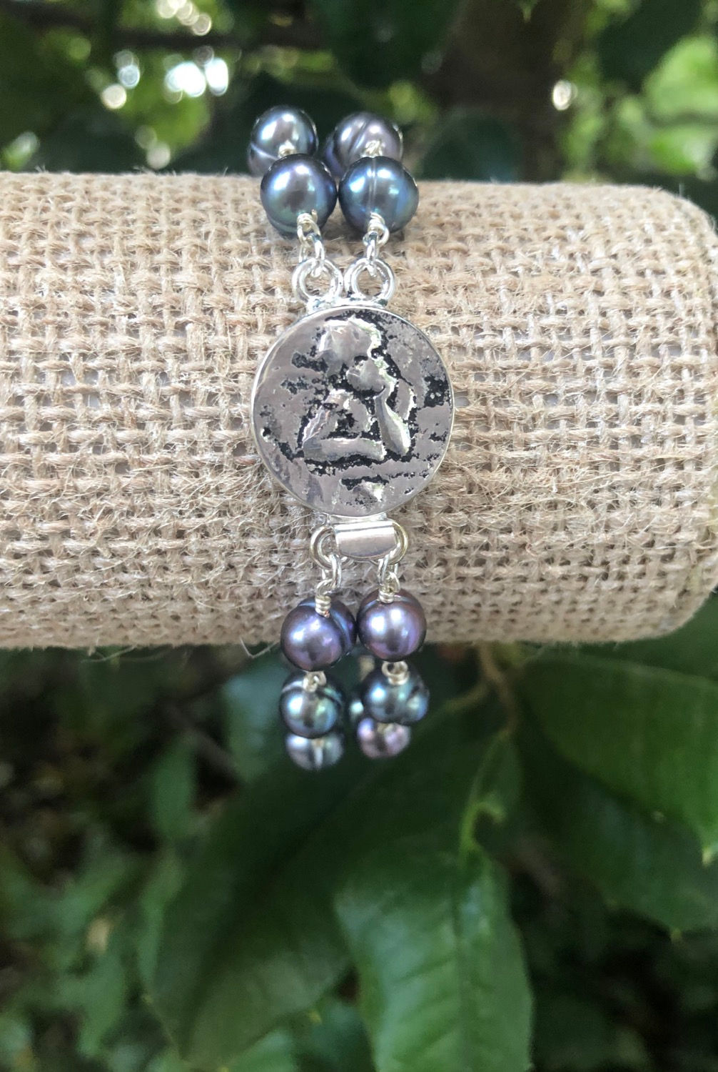 Angel Clasp and Pearl Bracelet 