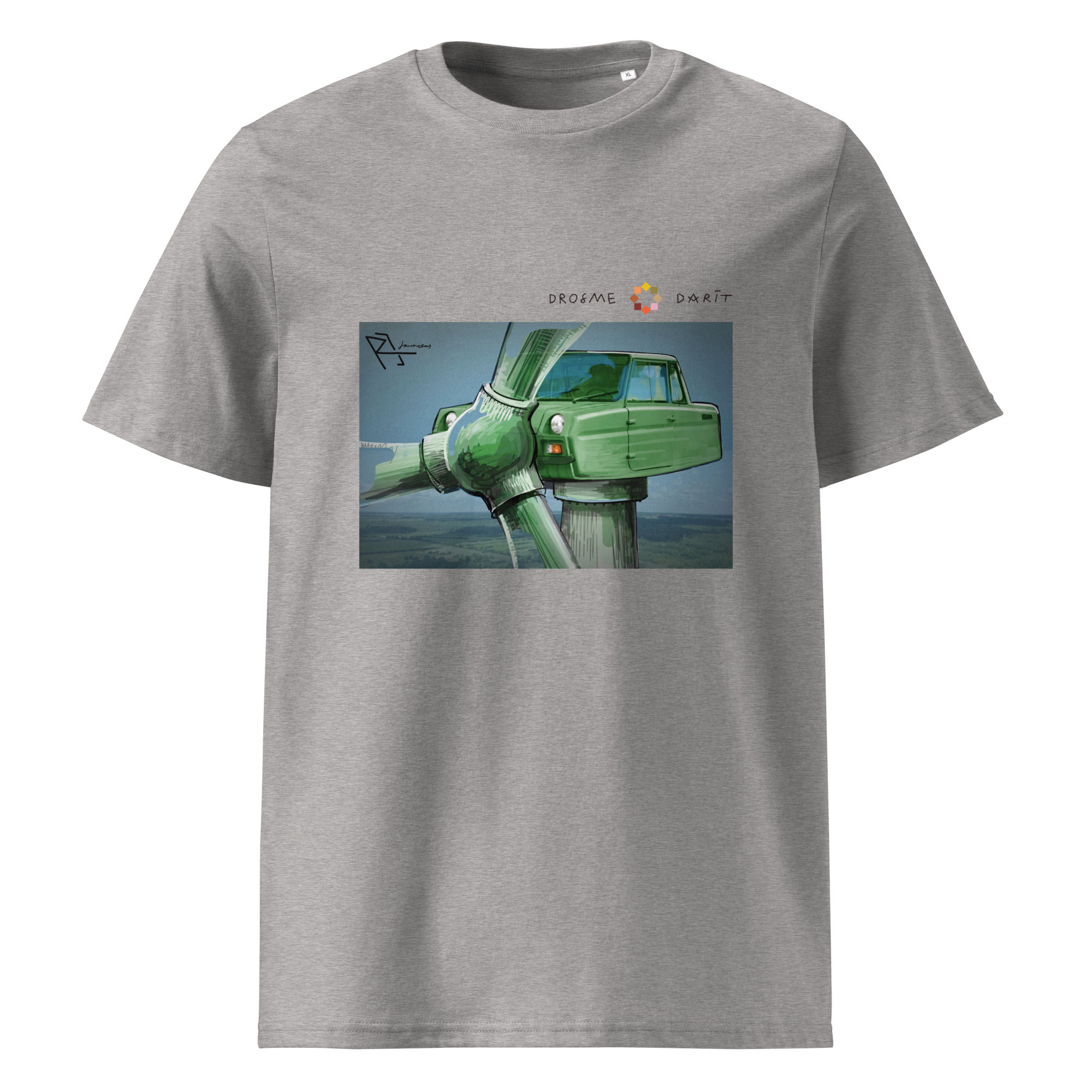 Bio kokvilnas T-krekls ar 'zapiņu'