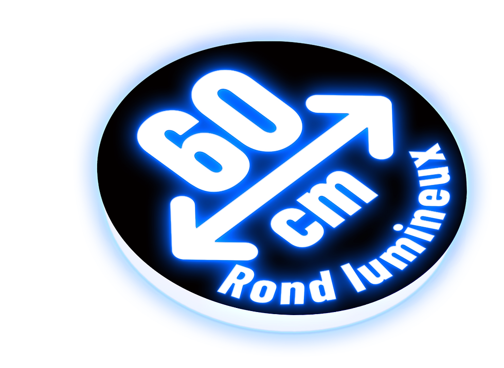 Enseigne Rond Lumineux 60 cm