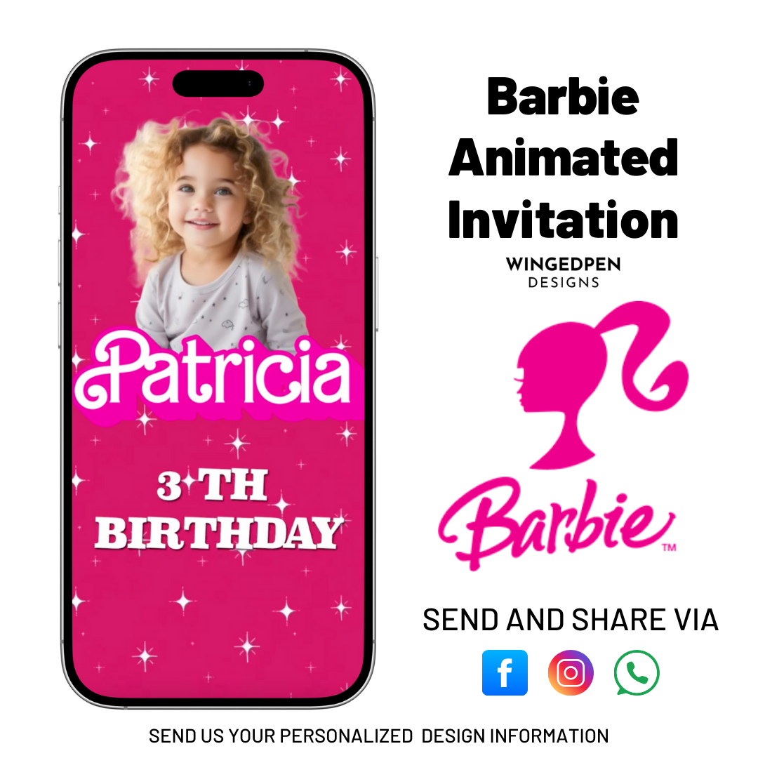 Barbie Animated Invitation