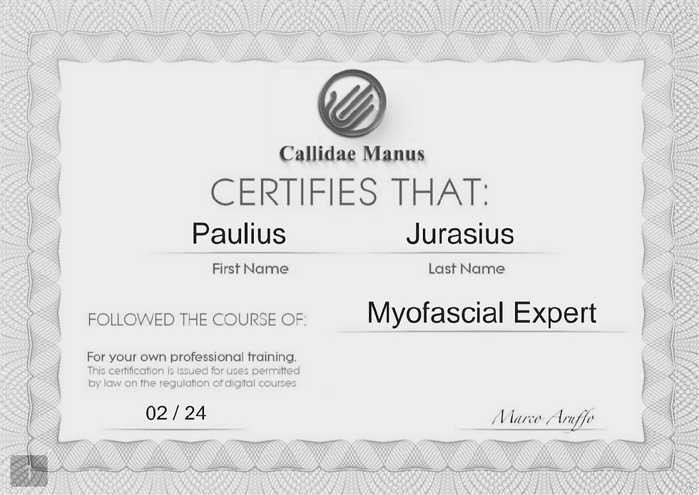 Myofascial Expert Certificate
