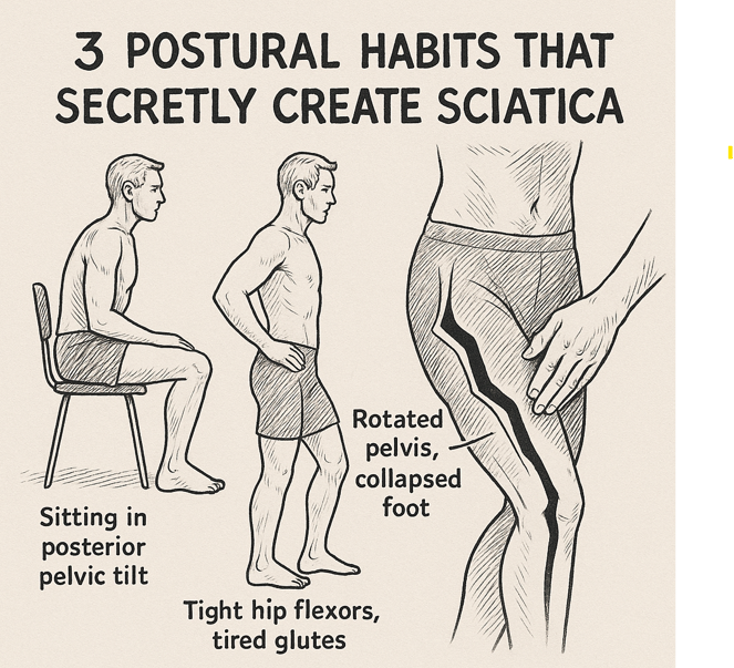The Three Modern Postural Habits That Secretly Create Sciatica