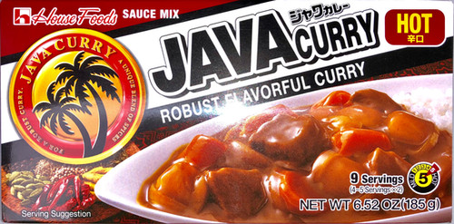 ハウス HOUSE FOODS ジャワ カレー ルー 辛口 JAVA CURRY ROUX HOT (RED) 6.52 OZ 185 G ...