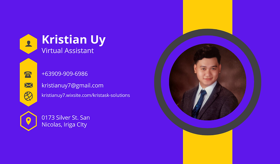 Virtual Assistant Business Card