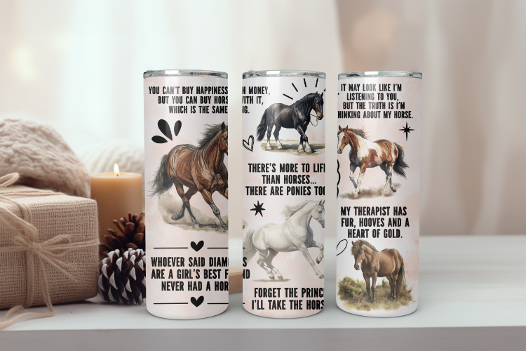 20oz Tumbler "Horse Lover"