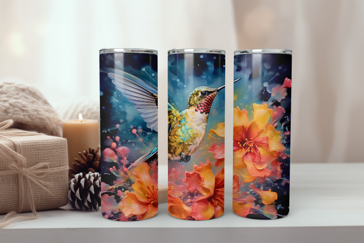 20oz Tumbler Hummingbird"