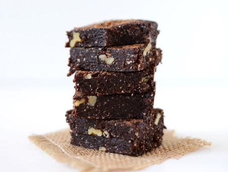 5-Minute No-Bake Espresso Walnut Brownies