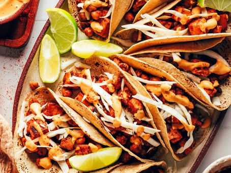 BBQ Sweet Potato Chickpea Tacos