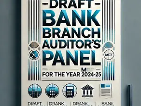 Draft MEF Panel for Bank Branch Audit For Year 2024-25- Announcement