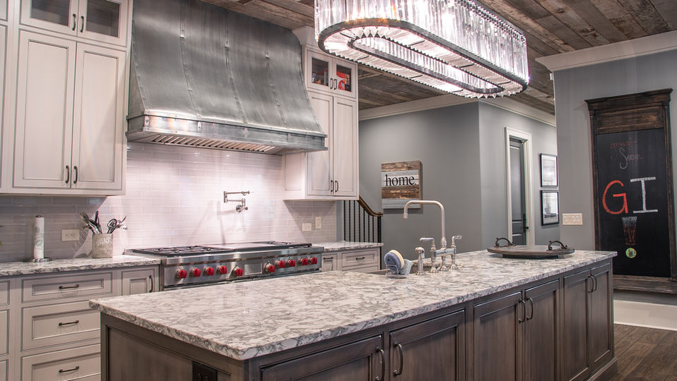 Luxury kitchen with amazing stone granite top