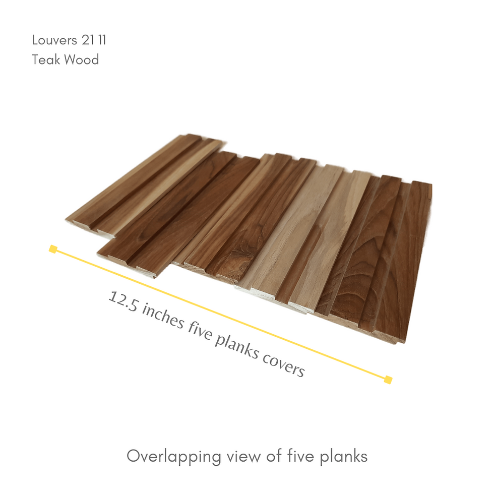 Buy Online | Louvers | Wood Plank for paneling | Chetan Wooden