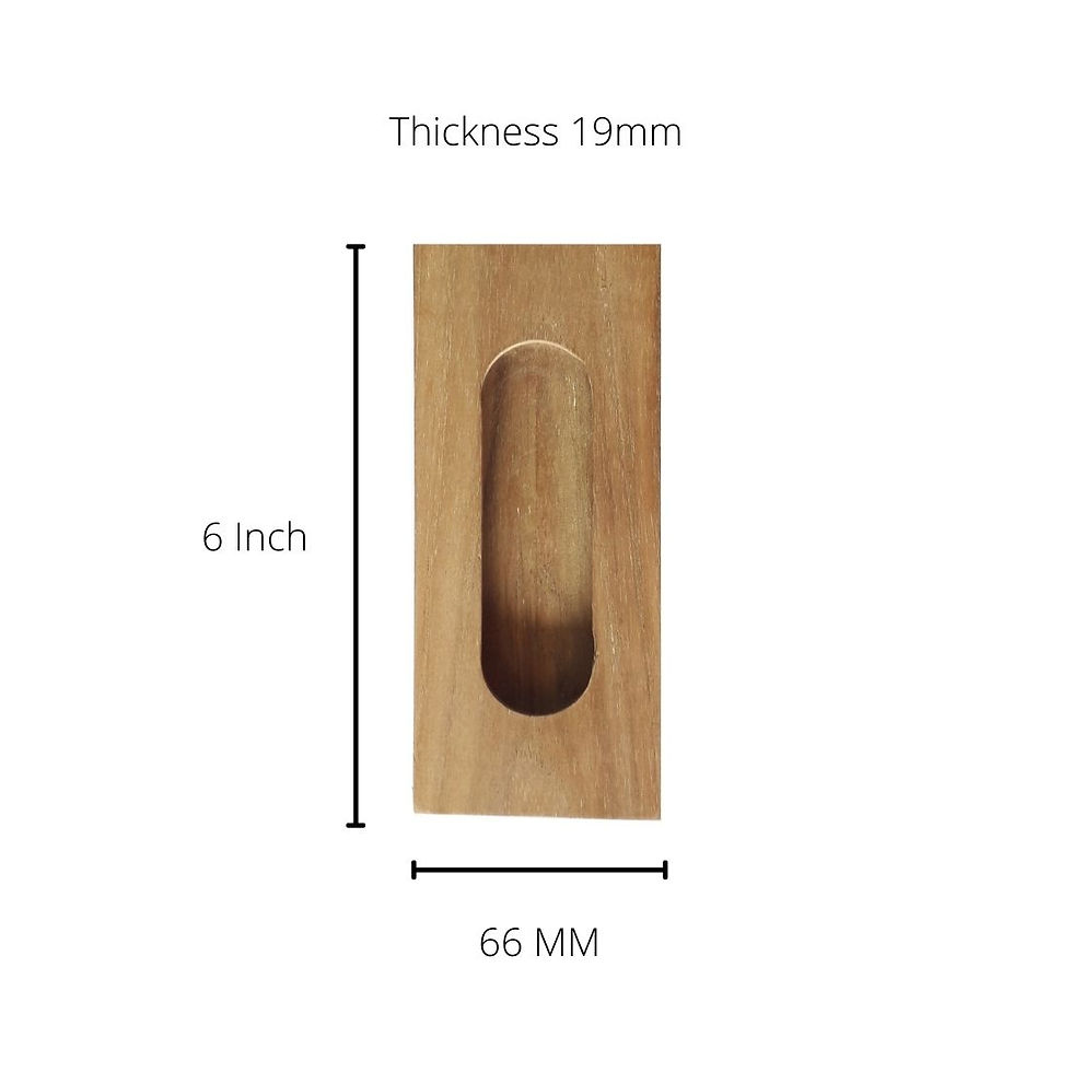 Thumbnail: sliding door handle capsule shape wooden handle conceal