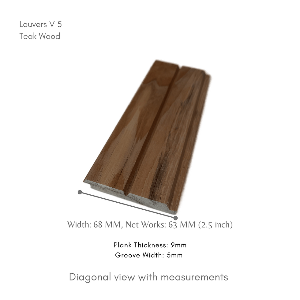 Buy Online | Louvers | Wood Plank for paneling | Chetan Wooden