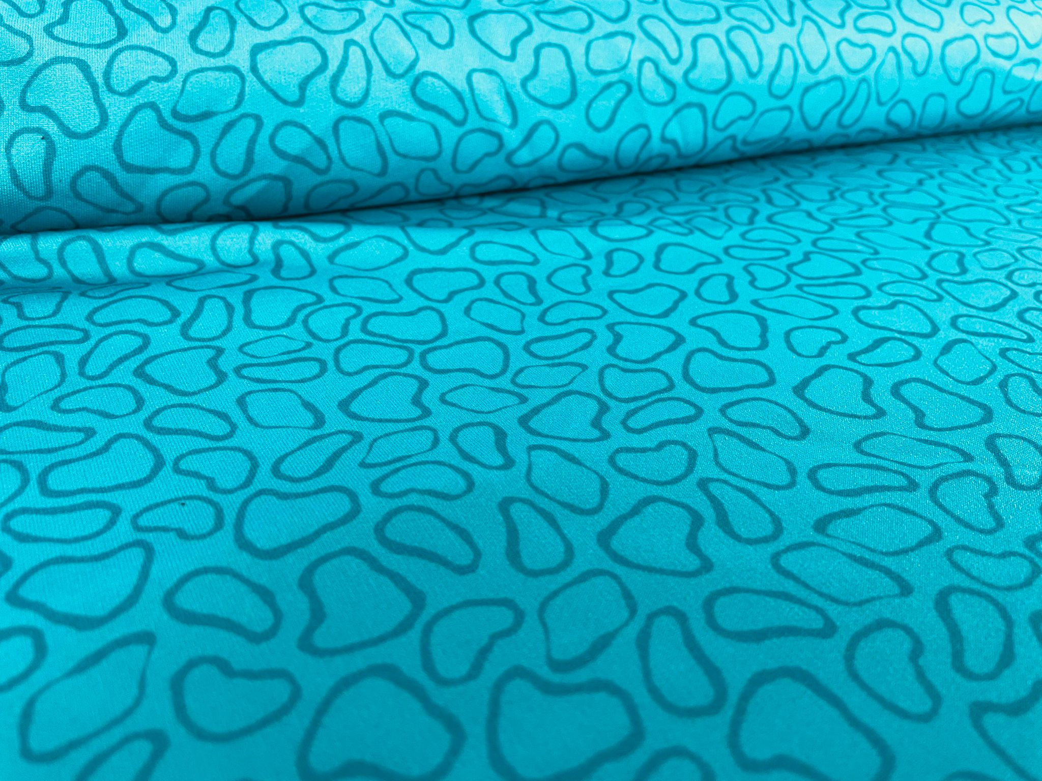 EXCLUSIVE Aqua pattern - Loopback Lycra