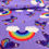 Thumbnail: Rainbows & Butterflies - (Fleece Backed Jersey & Spun Polyester Elastane)