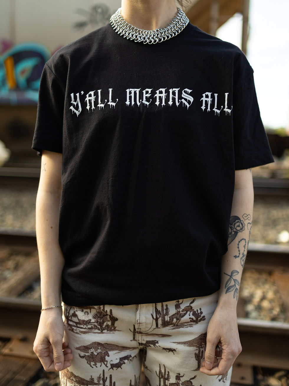 Thumbnail: Y'ALL MEANS ALL ALLY TEE