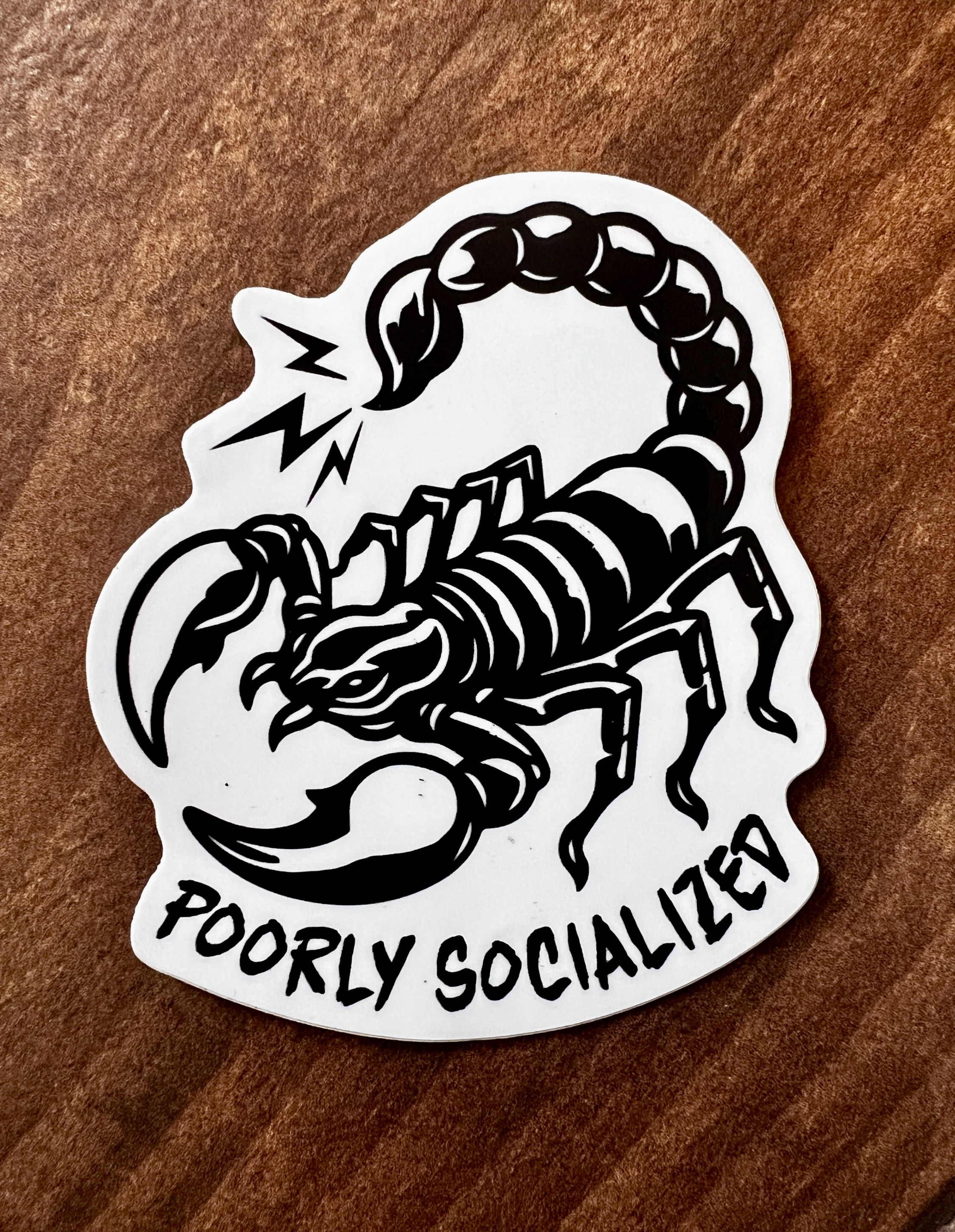 POORLY SOCIALIZED STICKER