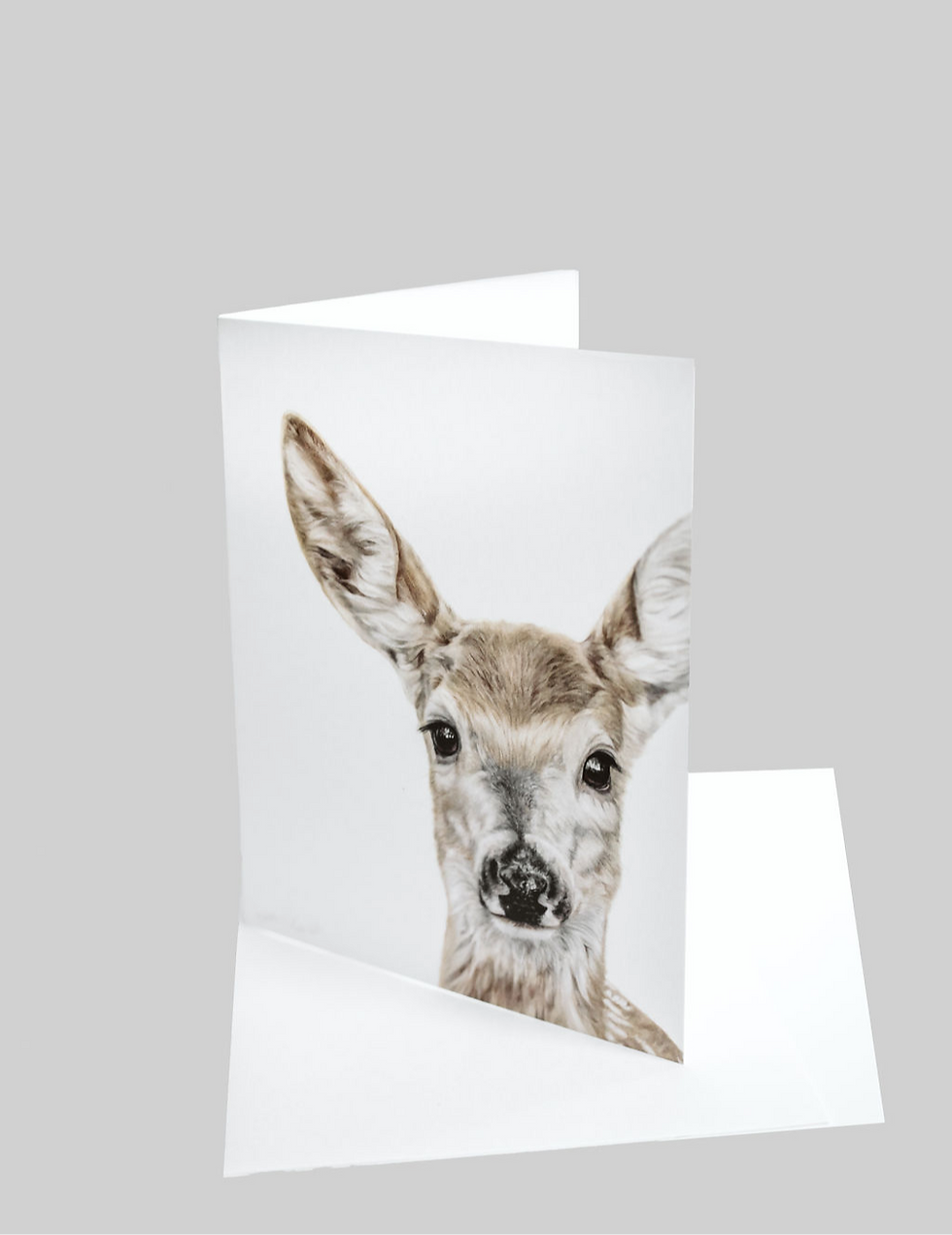 Deer greeting card titled 'Grace'