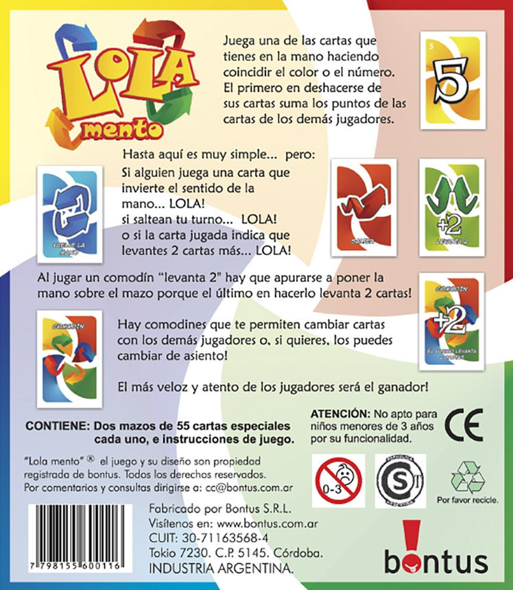 Miniatura: Cartas LOLA MENTOS