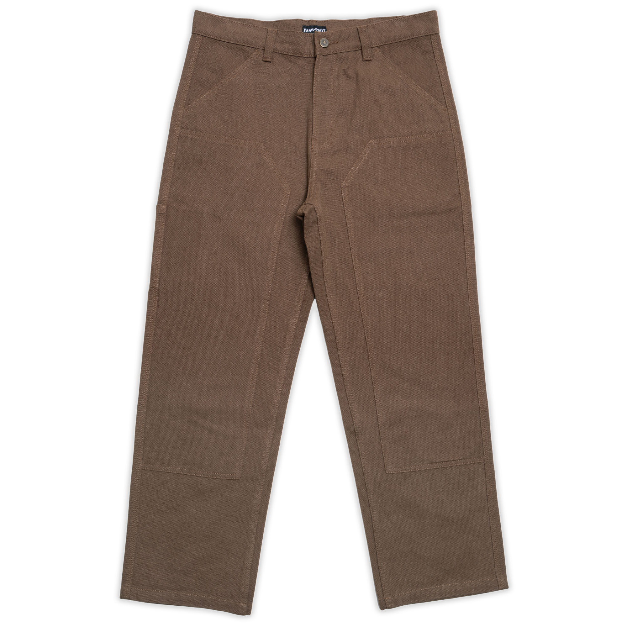 PASSPORT Double Knee Diggers Club Pant Washed brown