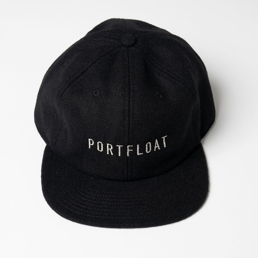 サムネイル： PORTFLOAT WOOL LOGO CAP BLACK