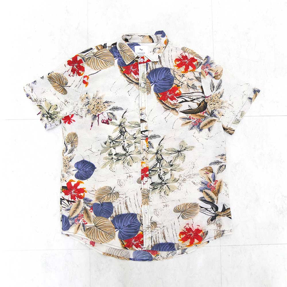 LESQUE HEMP SHIRT WHITE