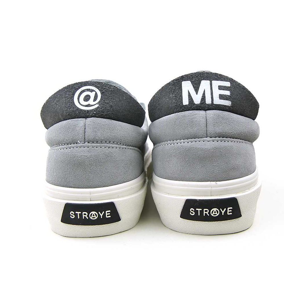 サムネイル： STRAYE LOGAN GREY CREAM SUEDE
