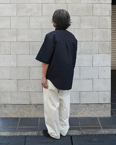 サムネイル： FAKIE STANCE Seersucker shirt 25S1 BLK