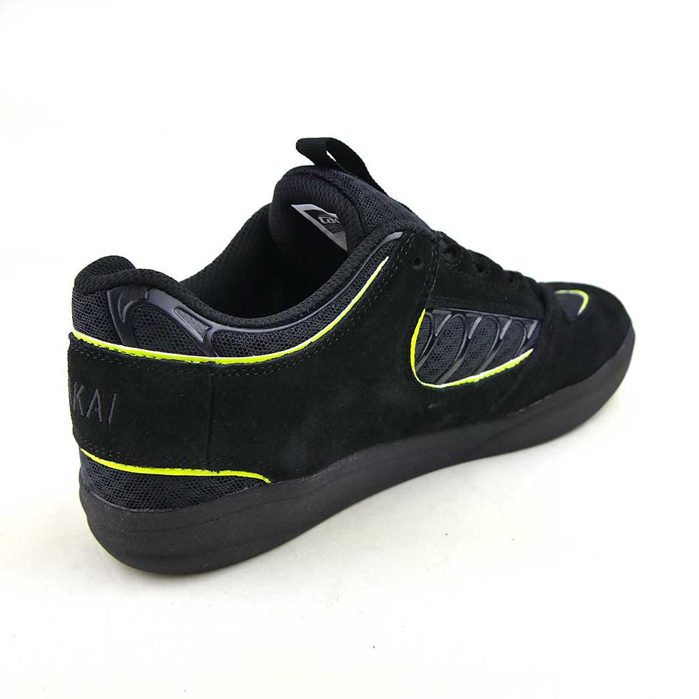 サムネイル： LAKAI CARROL BLACK NEON GREEN