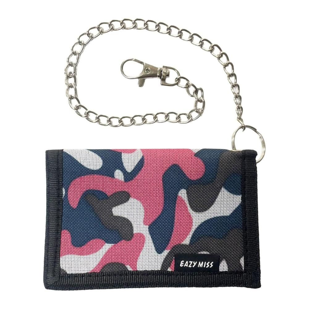 EAZY M!SS Eazy Chain Wallet Camo Pink