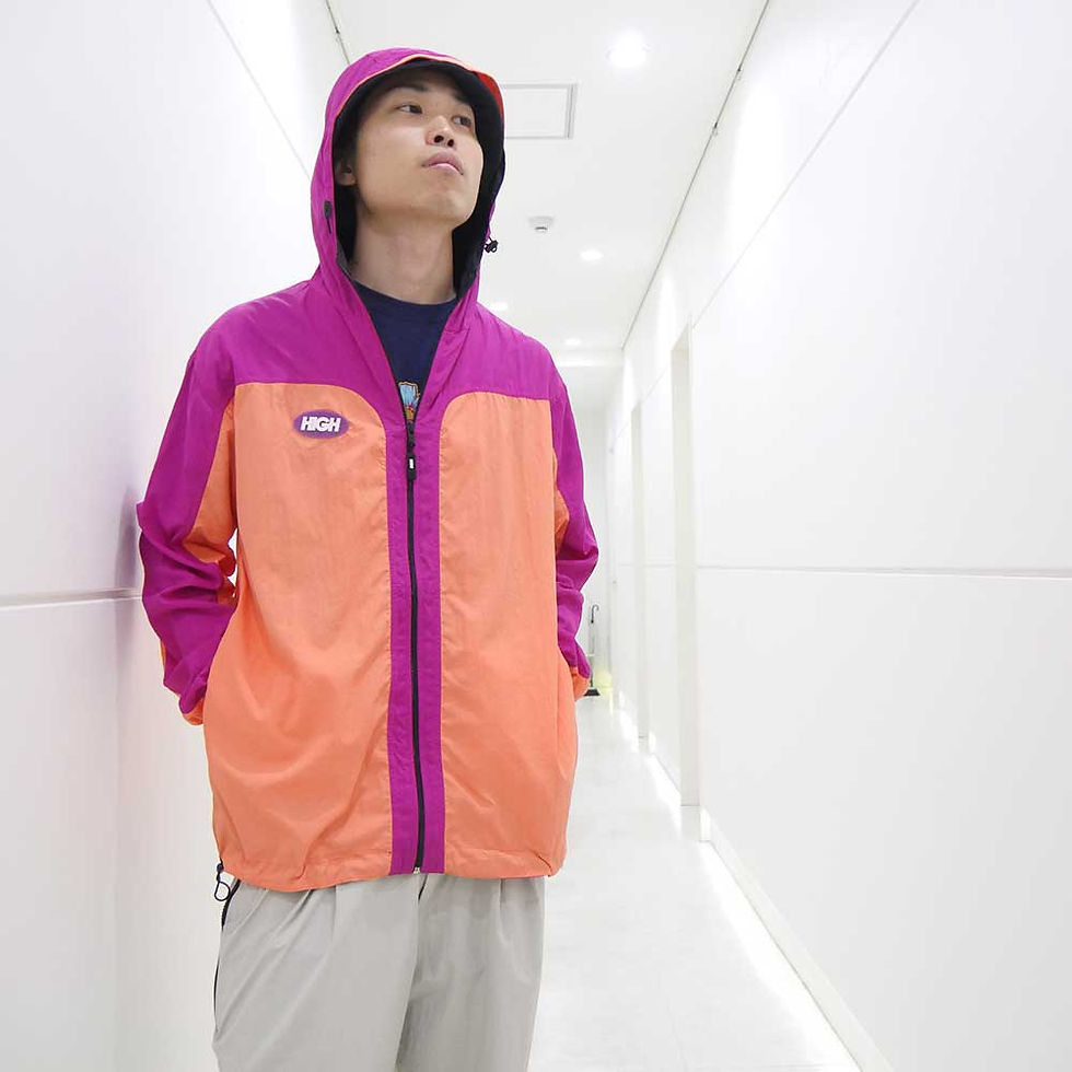 サムネイル： HIGH COMPANY Rain Jacket Wine/Orange