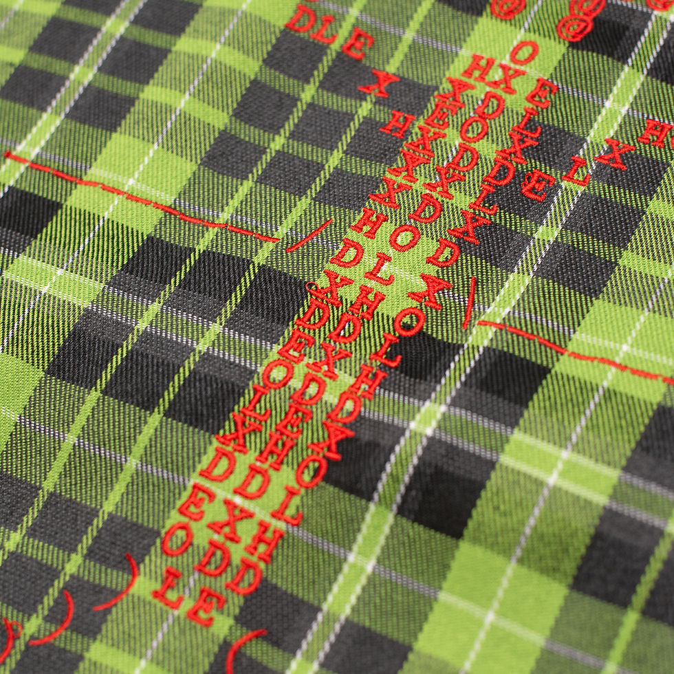 サムネイル： HODDLE BUTTERFLY CODE TOTE PLAID