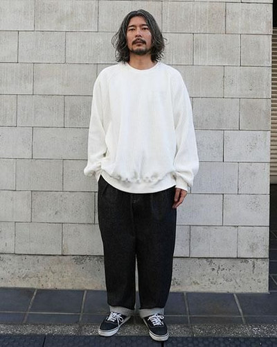 FAKIE STANCE Raglan Thermal WHT | GRAVITY FUKUOKA
