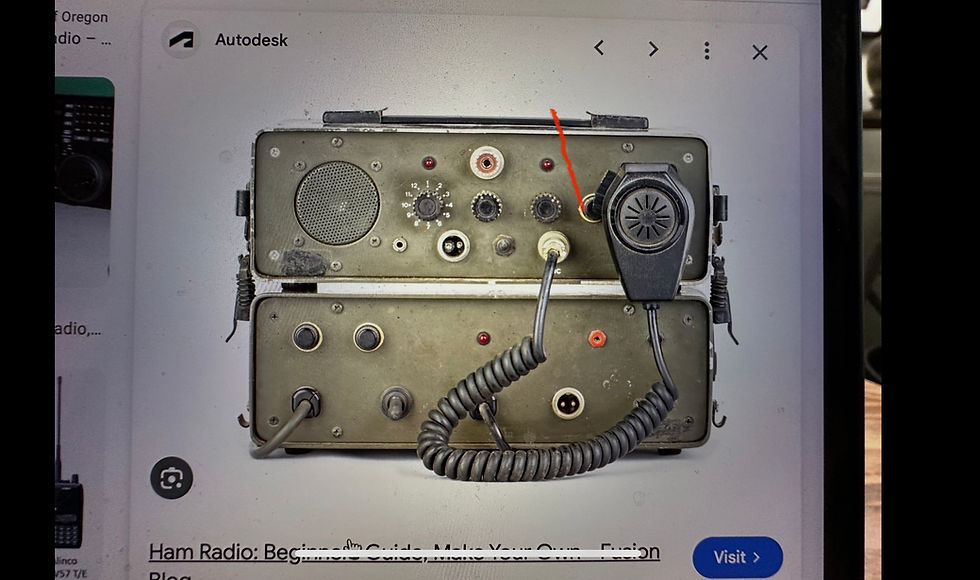 Vintage military radio equipment