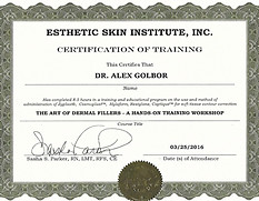 FILLERS CERTIFICATE