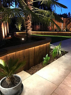 Exterior garden and lighting image