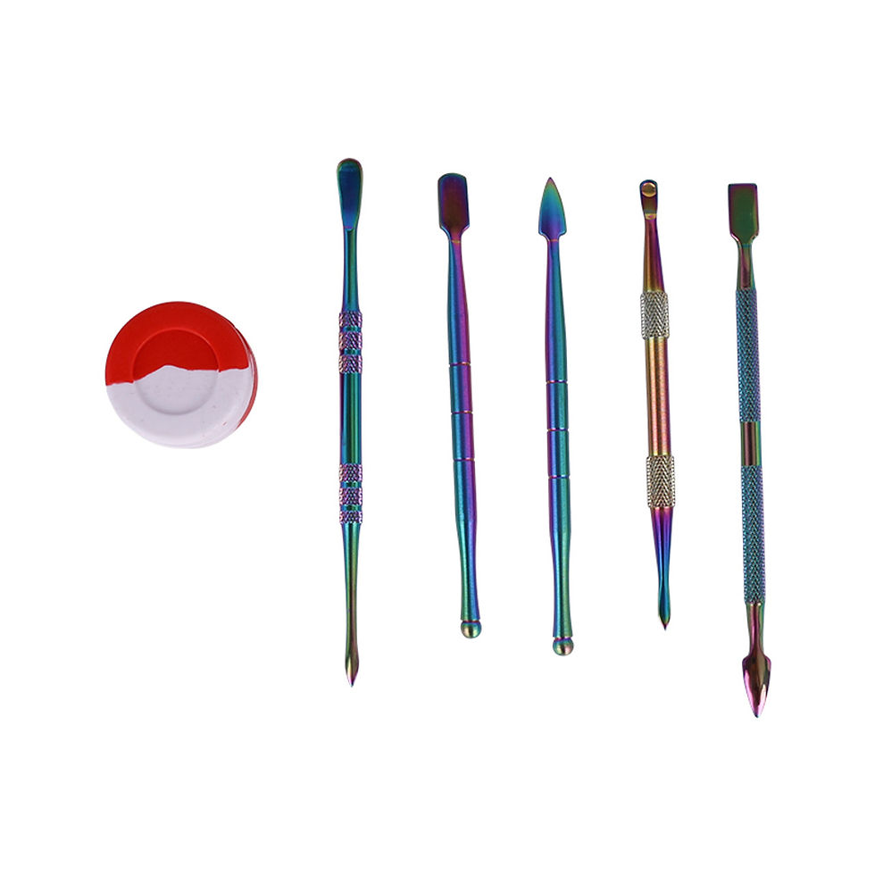 Thumbnail: Premium Tool Kit With Spoons & Scrapers Glass Water Pipe
