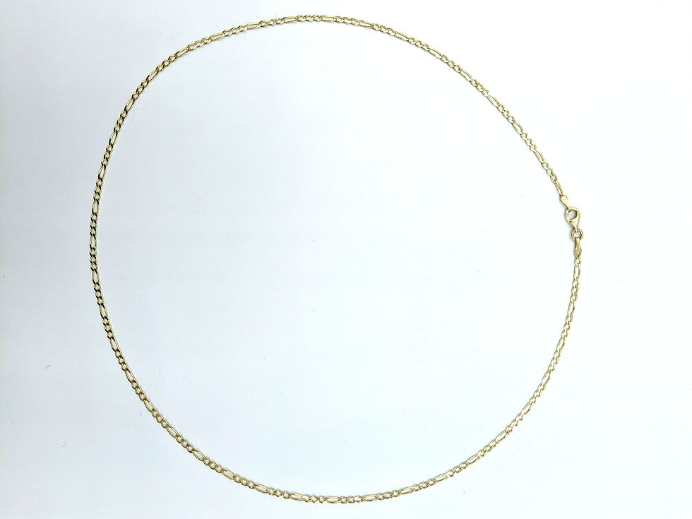 Thumbnail: 20 inch Figaro neckchain in 10k yellow gold