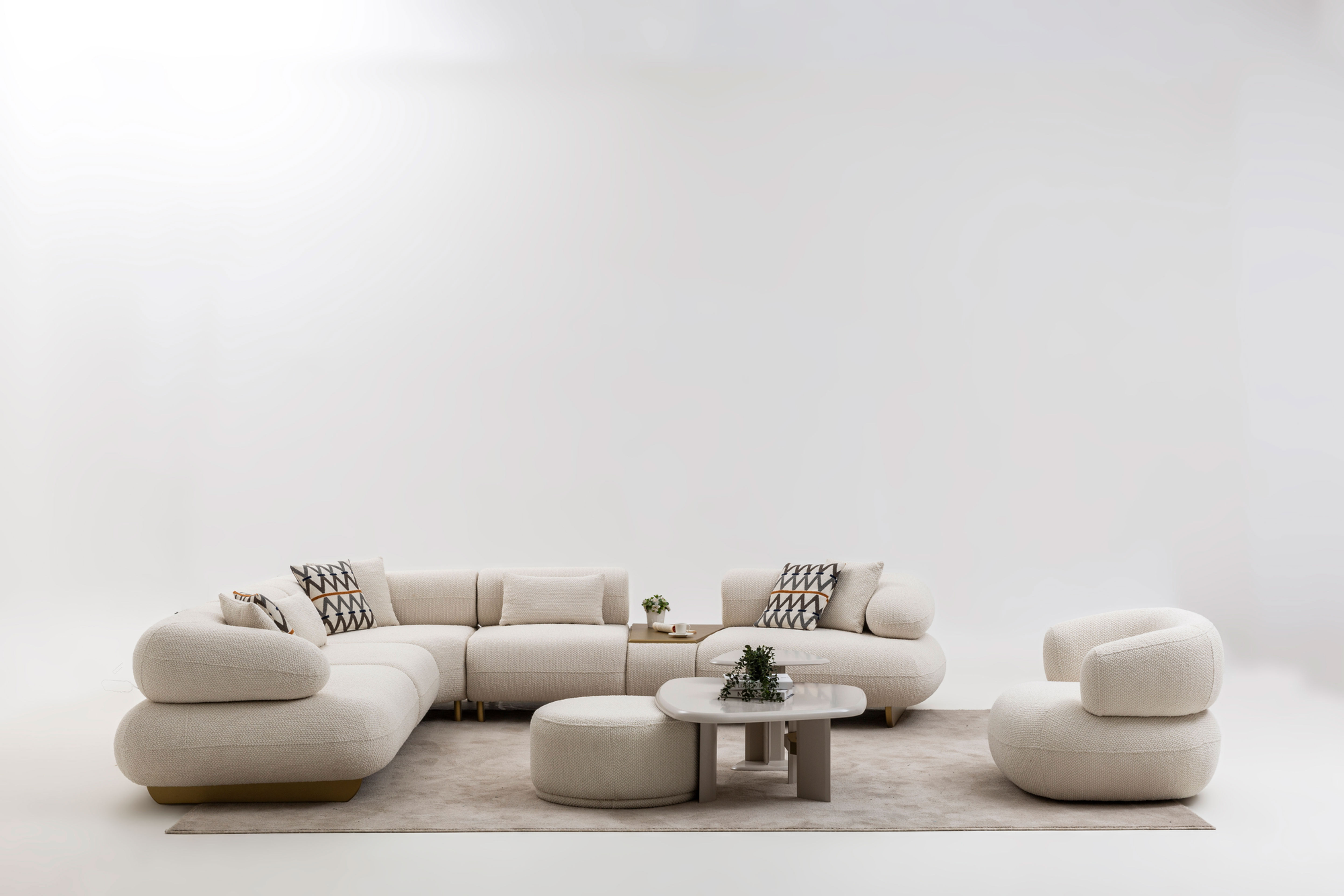 Glamour Sectional and Chair