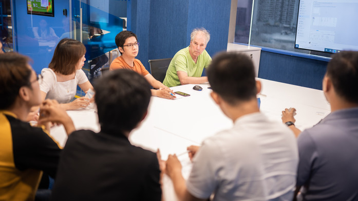 Offshore software development team, on-site with customer