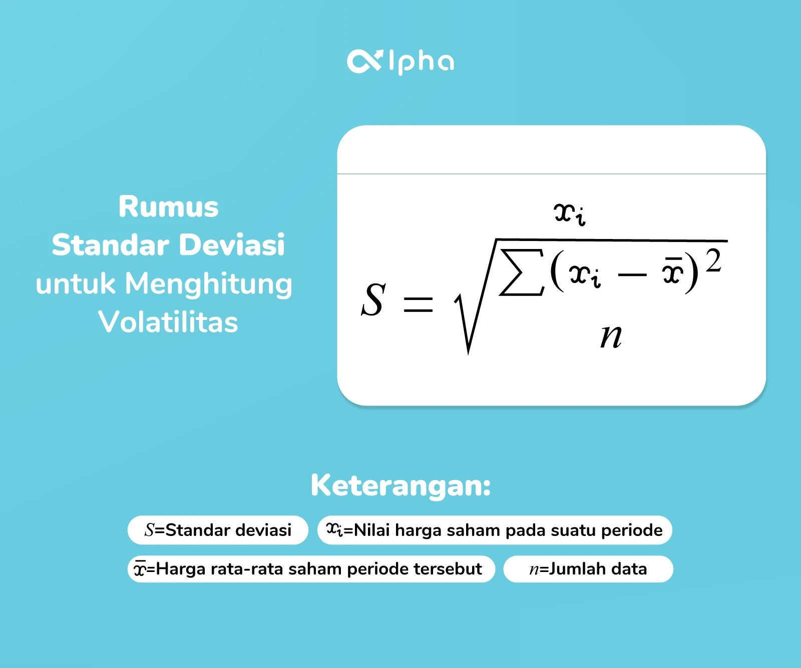 Rumus Standar Deviasi untuk Menghitung Volatilitas