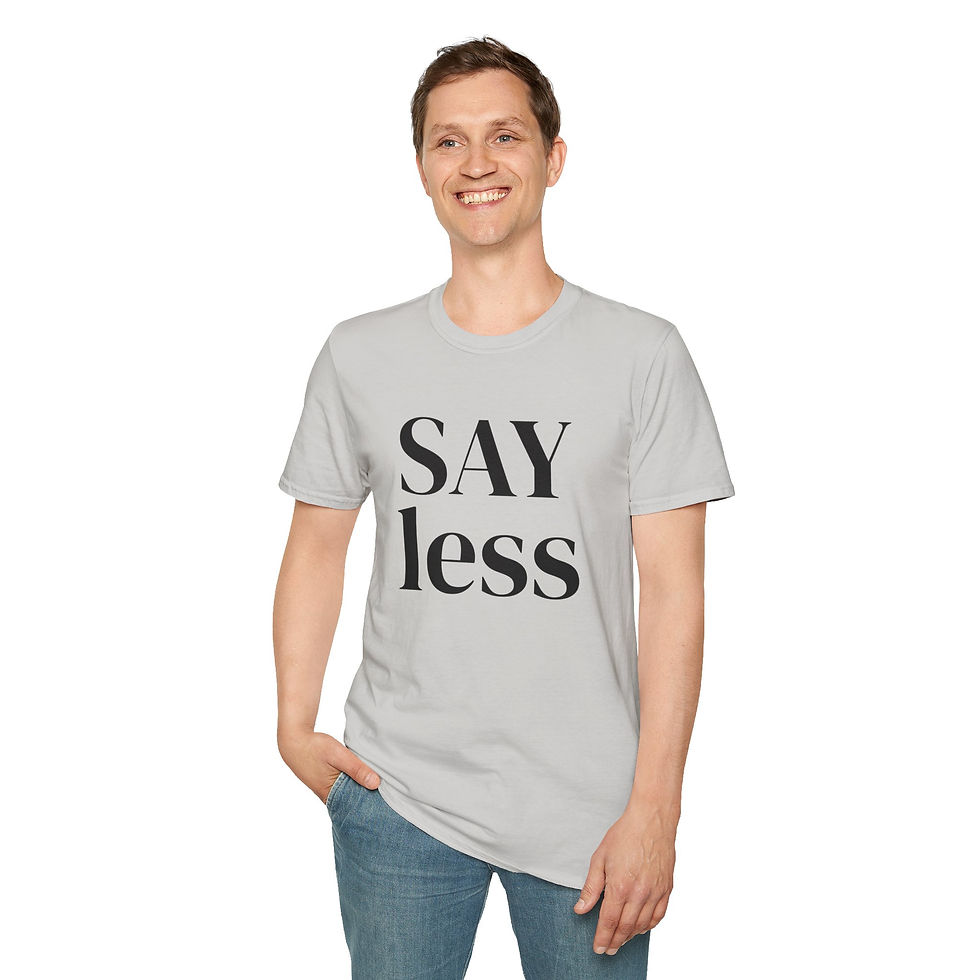Miniatura: SAY less Motivational Unisex Softstyle T-Shirt | Inspirational Quote Tee 