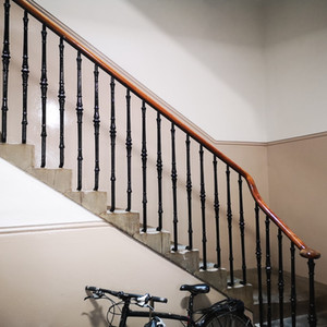 Stairwell stairs after redecoration