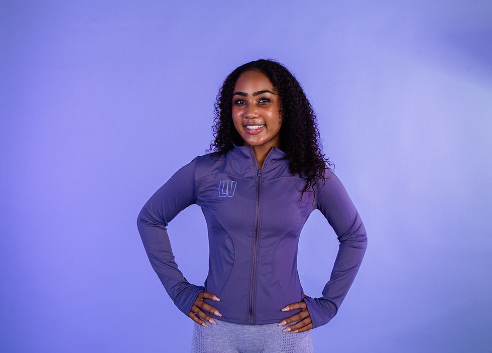 Thumbnail: LIV Slim Fit Purple Zip Up